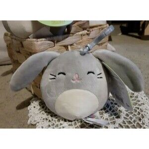 Squishmallow 3.5" Blake rabbit bunny Easter 2021 Clip-on NWT KELLYTOY